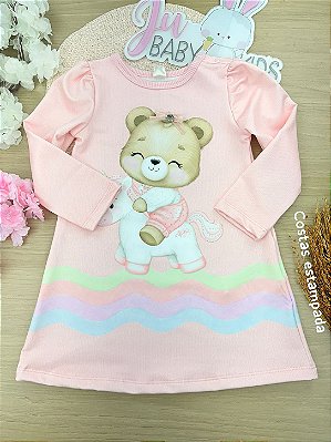 Vestido em Termoskin Peluciado Infanti Bebê Menina