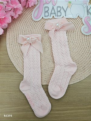 Meia 3/4 Bebê Rosa Claro 18 a 24 Infanti