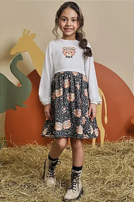 Vestido em Malha Power Kukiê Infantil Menina