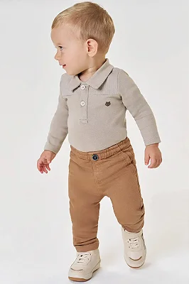 Calça Skinny em Sarja Squash com Elastano Johnny Fox Bebê Menino