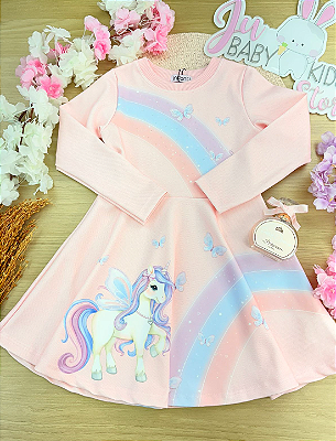 Vestido em Fly Tech Infanti Infantil Menina