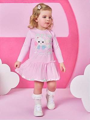 Vestido de Inverno Bebê Menina Super Cute Cinti