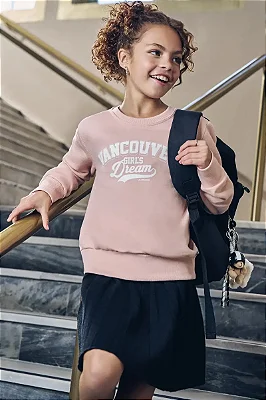 Blusão em Moletom com Pelúcia Lilimoon Teen Menina