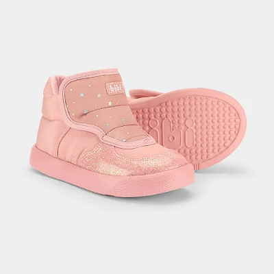 Bota Infantil Bibi Agility Mini II Drop Rosa Estrelada
