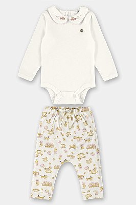Conjunto Body e Calça em Suedine Up Baby