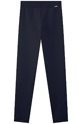 Calça Legging em Cotton Grosso Azul Marinho Kukiê Infantil Menina