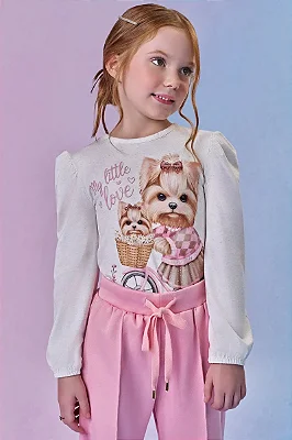 Blusa em Malha Comfy Infanti Infantil Menina