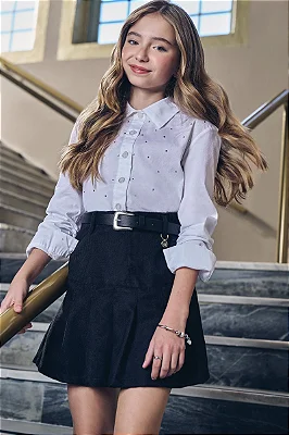 Saia em Cotelê Oslo Lilimoon Teen Menina