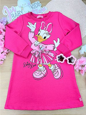 Vestido Infantil Pink da Daisy Duck Momi