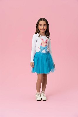 Conjunto Blusa e Saia Coelhinha Mon Sucré