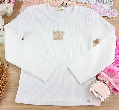 Blusa em Canelado Liz Infanti Infantil Menina