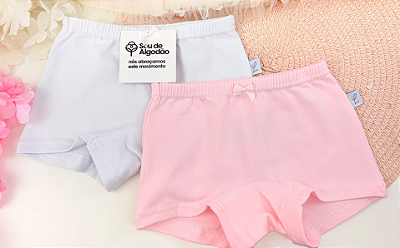 Kit c/ 2 Calcinhas Boxer Cotton Luna
