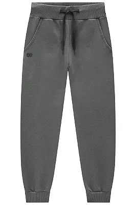 Calça Jogger em Moletom sem Pelúcia LucBoo Infantil Menino