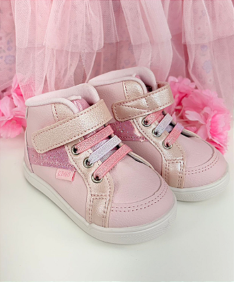 Tênis Menina Baby Sky Klin Rosa Claro