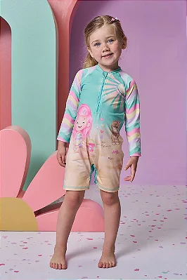 Macacão em malha UV dry com proteção UV 50+ Infanti