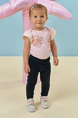 Body em Cotton Rosa Kukiê