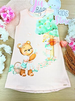 Vestido em Molecotton Infanti Infantil Menina