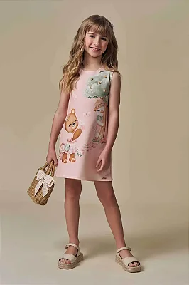 Vestido em Molecotton Infanti Infantil Menina