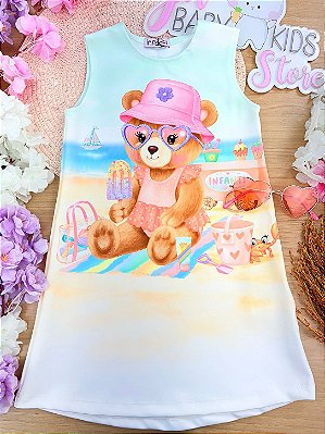 Vestido em Fly Tech Infanti Infantil Menina