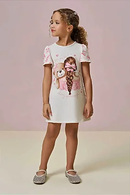 Vestido em Molecotton Infanti Infantil Menina