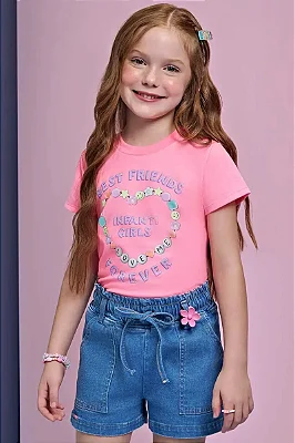Blusa em Meia Malha Infanti Infantil Menina