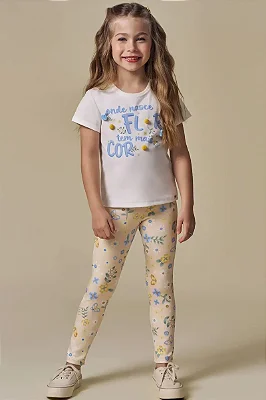 Calça Legging em Fly Tech Infanti Infantil Menina