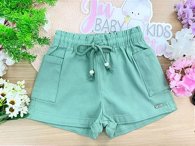 Shorts em Sarja com Elastano Infanti Infantil Menina