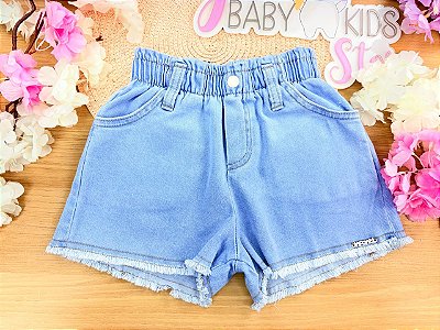 Shorts em Jeans com Elastano Infanti Infantil Menina