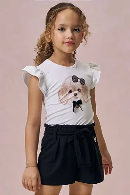 Blusa em Cotton Infanti Infantil Menina