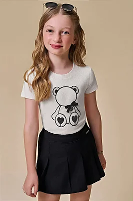 Blusa em Canelado Liz Infanti Infantil Menina