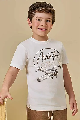 Camiseta em Meia Malha LucBoo Infantil Menino