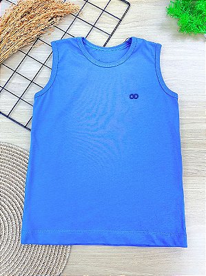 Regata em Meia Malha Azul LucBoo