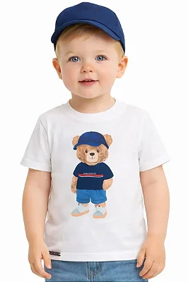 Camiseta em Meia Malha LucBoo Infantil Menino