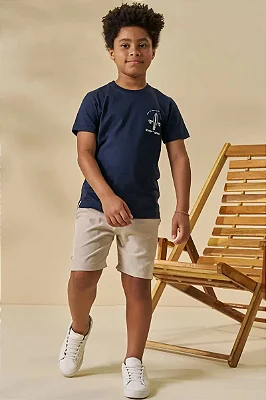 Bermuda em Nylon Hidronatic Power Premium com Elastano LucBoo Infantil Menino