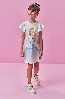 Vestido em Molecotton Kukiê Infantil Menina