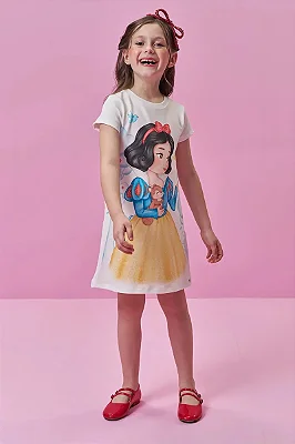 Vestido em Molecotton Kukiê Infantil Menina