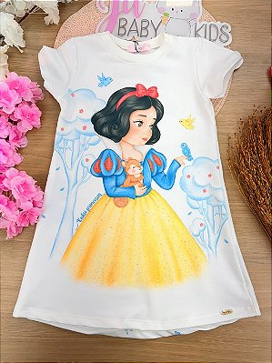 Vestido em Molecotton Kukiê Infantil Menina