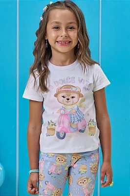 Blusa em Meia Malha Kukiê Infantil Menina