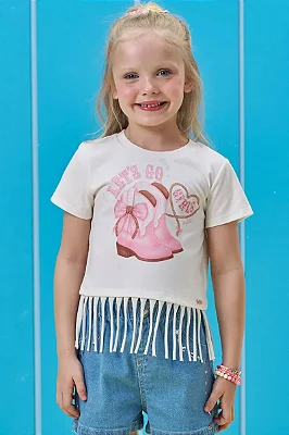 Blusa em Meia Malha Kukiê Infantil Menina
