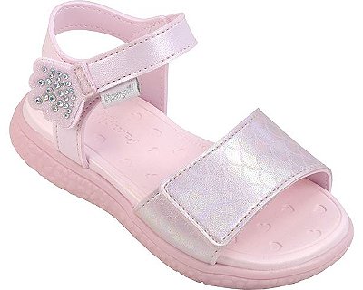Sandália Pampili 763 Papete Bia Rosa Claro