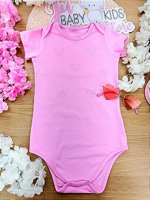 Body Básico Rosa Cinti Infantil Menina