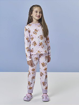 PIJAMA BLUSA ML E CALCA / LILAS BRUMA Cinti