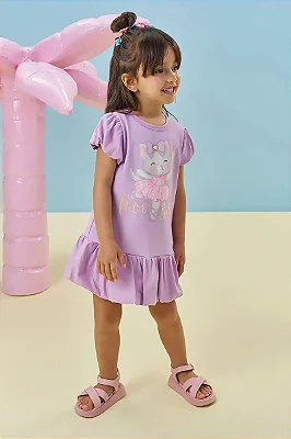 Vestido em Meia Malha Kukiê Bebê Menina