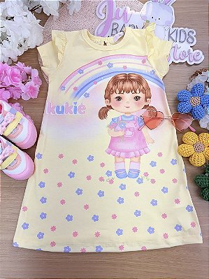 Vestido em Meia Malha Kukiê Bebê Menina