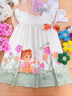 Vestido em Malha Fresh Kukiê Bebê Menina