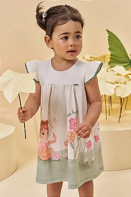 Vestido em Malha Fresh Kukiê Bebê Menina