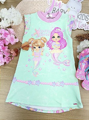 Vestido em Molecotton Kukiê Infantil Menina