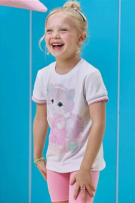 Blusa em Meia Malha Kukiê Infantil Menina