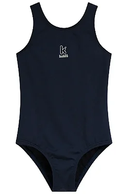 Maio em Malha com Proteção UV50+ Azul Marinho Kukiê Infantil Menina