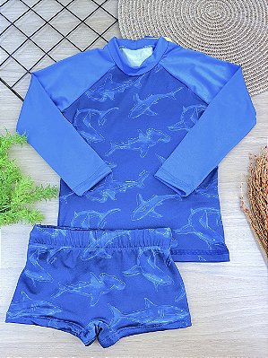 Conjunto Camiseta Manga Longa e Sunga Divertto